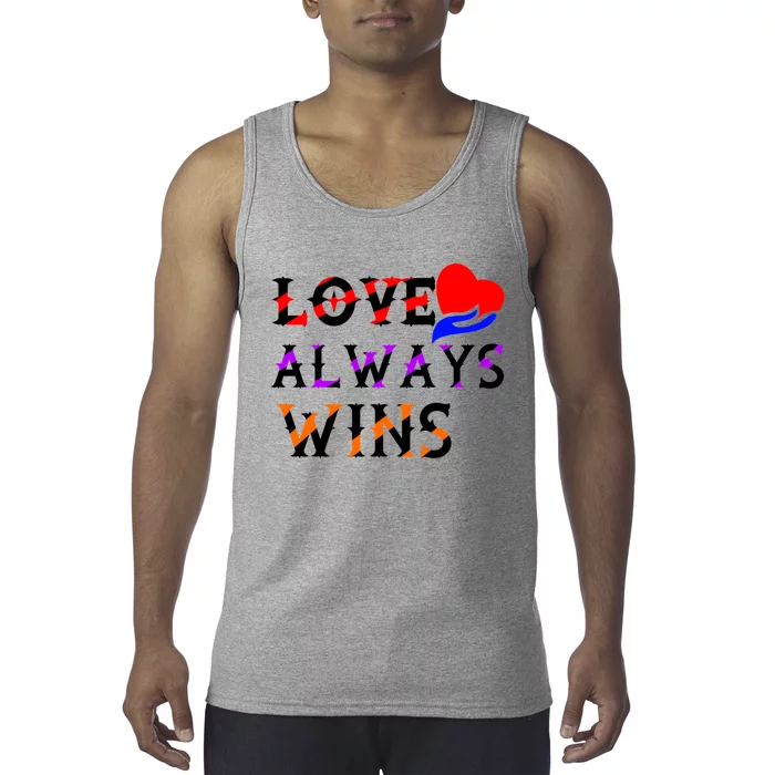 Love Always Wins Valentines Day Tees For Valentine Gift Tank Top