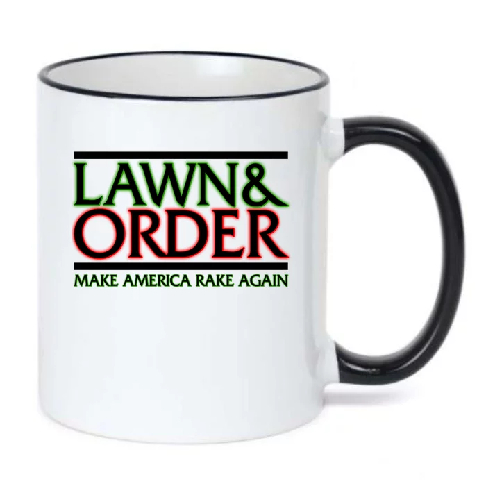 Lawn And Order Make America Rake Again Black Color Changing Mug