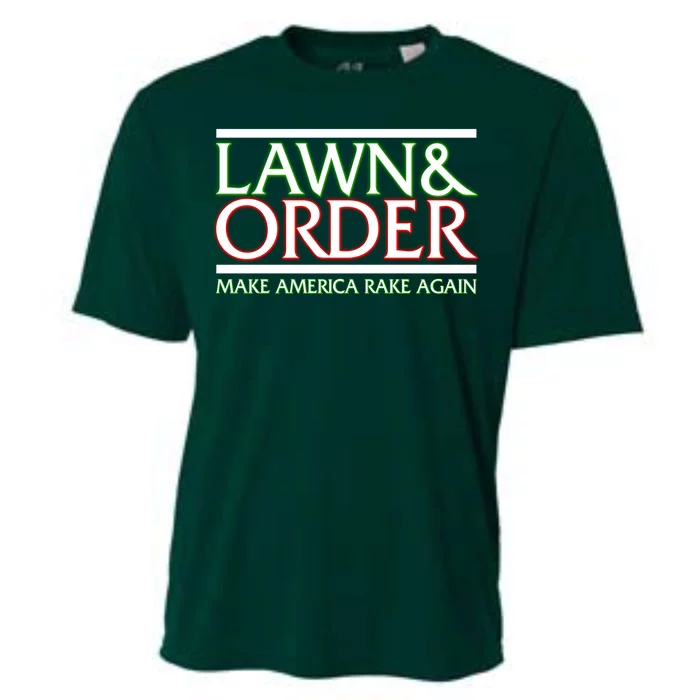 Lawn And Order Make America Rake Again Cooling Performance Crew T-Shirt