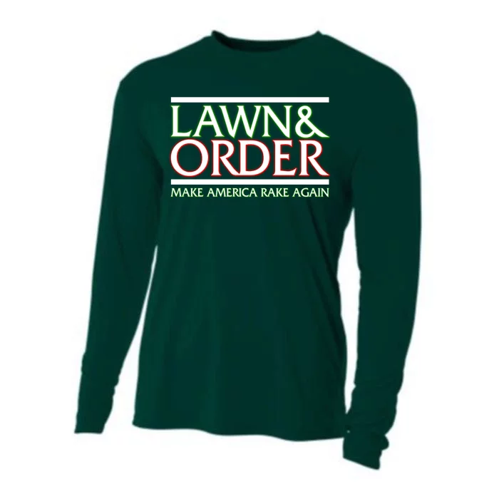 Lawn And Order Make America Rake Again Cooling Performance Long Sleeve Crew