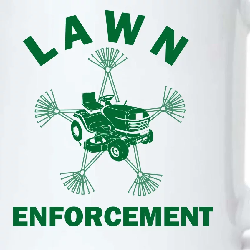 Lawn Enforcement Black Color Changing Mug