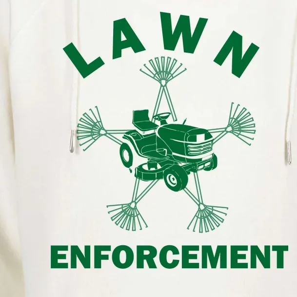 Lawn Enforcement Womens Funnel Neck Pullover Hood