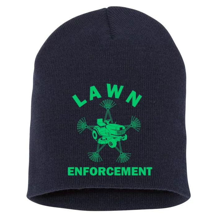 Lawn Enforcement Short Acrylic Beanie