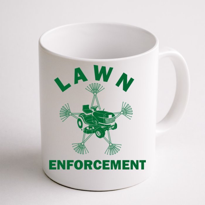 Lawn Enforcement Front & Back Coffee Mug