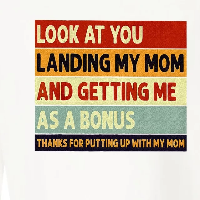 look at you landing my mom and getting me as a bonus Cropped Pullover Crew