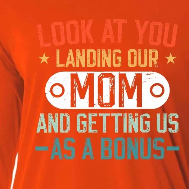 Look At You Landing Our Mom And Getting Us As A Bonus Cooling Performance Long Sleeve Crew