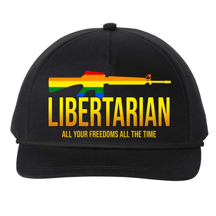 Libertarian All Your Freedoms All The Time Snapback Five-Panel Rope Hat