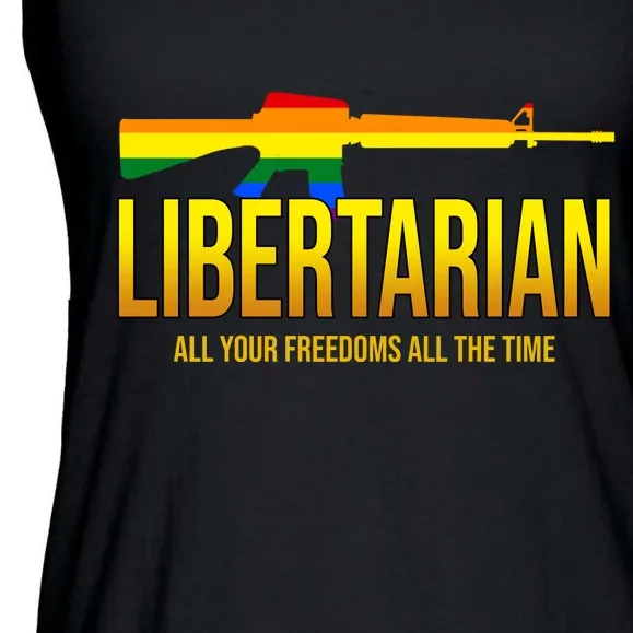 Libertarian All Your Freedoms All The Time Ladies Essential Flowy Tank