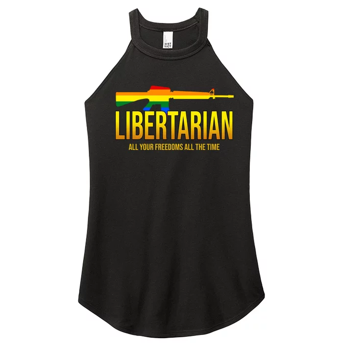 Libertarian All Your Freedoms All The Time Women’s Perfect Tri Rocker Tank