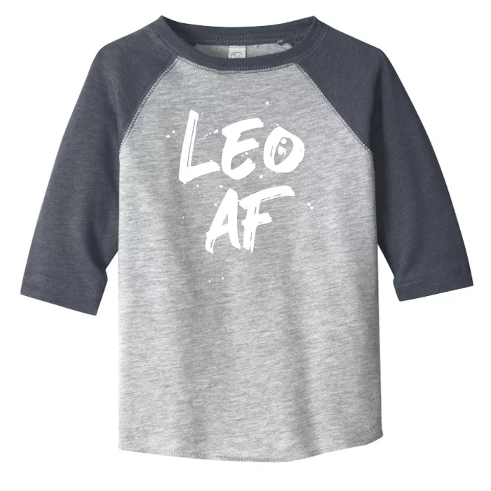 Leo AF Zodiac Sign Horoscope Birthday Toddler Fine Jersey T-Shirt