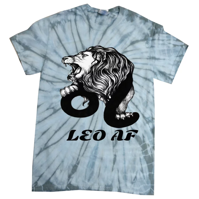 Leo Af Zodiac Birthday Gifts Tie-Dye T-Shirt