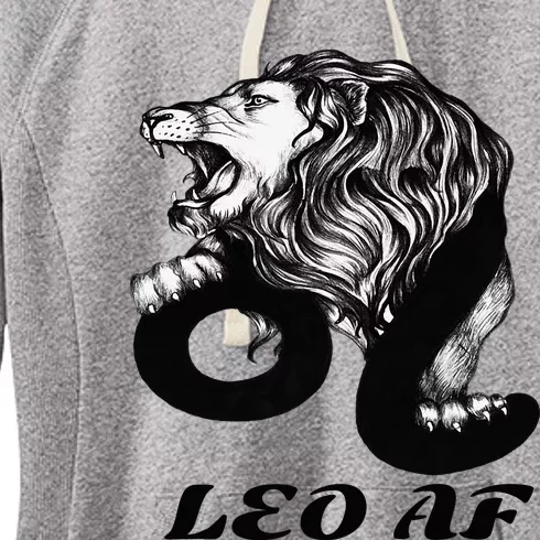 Leo Af Zodiac Birthday Gifts Women's Fleece Hoodie