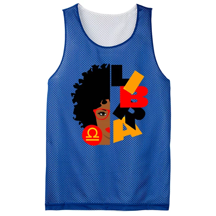 Libra Africa Zodiac Signs Birthday Cute Gift Mesh Reversible Basketball Jersey Tank