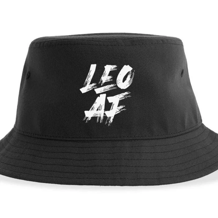 Leo AF Zodiac Sign Horoscope Astrology Birthday Sustainable Bucket Hat