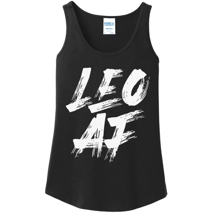 Leo AF Zodiac Sign Horoscope Astrology Birthday Ladies Essential Tank