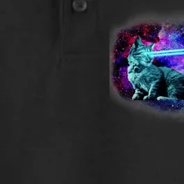 Lazer Cat Blasting In Space Dry Zone Grid Performance Polo