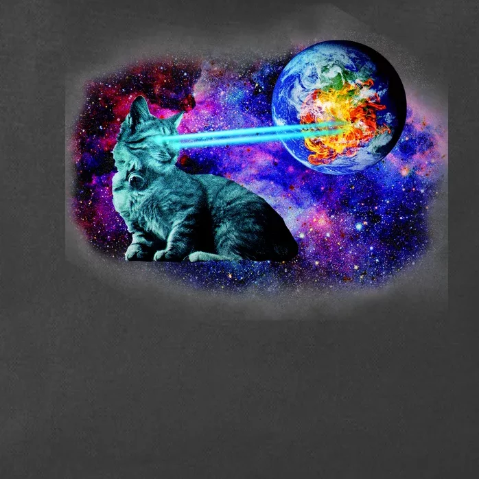 Lazer Cat Blasting In Space Zip Tote Bag