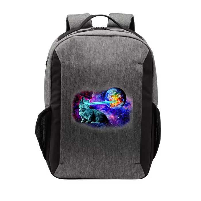 Lazer Cat Blasting In Space Vector Backpack