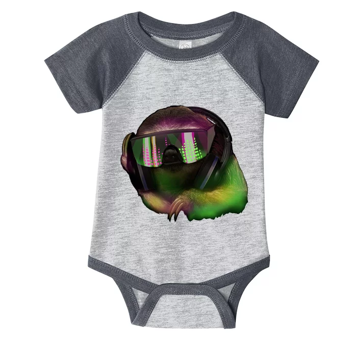 Lazy DJ Sloth Infant Baby Jersey Bodysuit