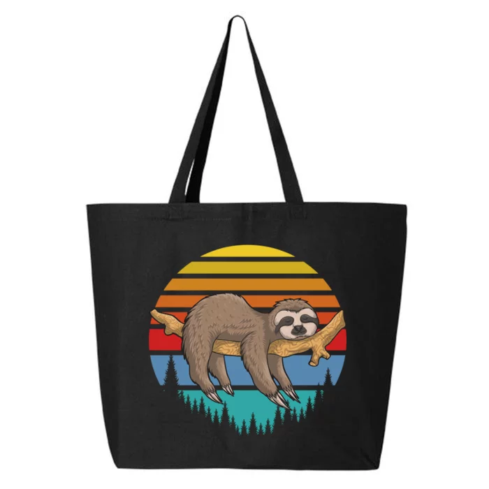 lazy Sloth Retro Sunset 25L Jumbo Tote