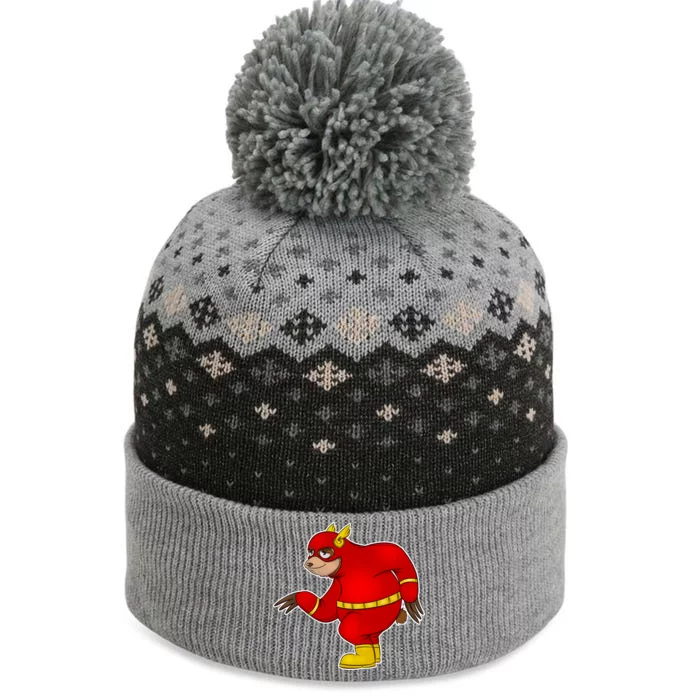 Lazy Sloth Speedster The Baniff Cuffed Pom Beanie