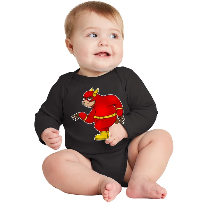 Lazy Sloth Speedster Baby Long Sleeve Bodysuit