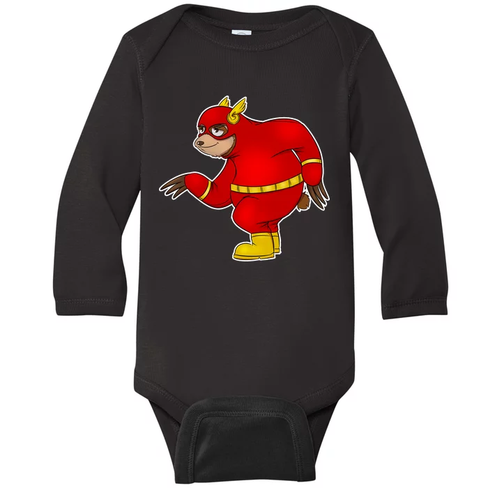 Lazy Sloth Speedster Baby Long Sleeve Bodysuit