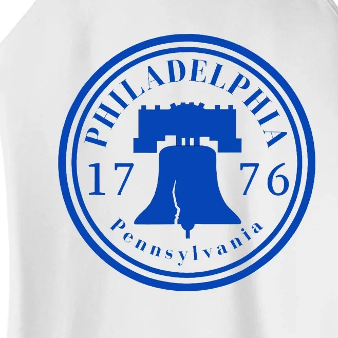 Liberty Bell 1776 Patriotic Philadelphia Pennsylvania Women’s Perfect Tri Rocker Tank