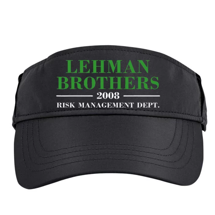 Lehman Brothers 2008 Risk Management Dept Adult Drive Performance Visor