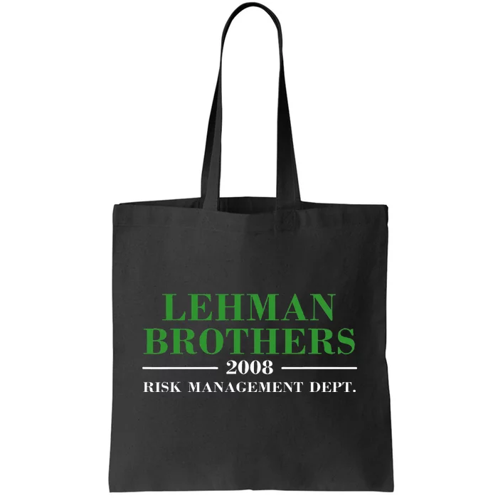 Lehman Brothers 2008 Risk Management Dept Tote Bag