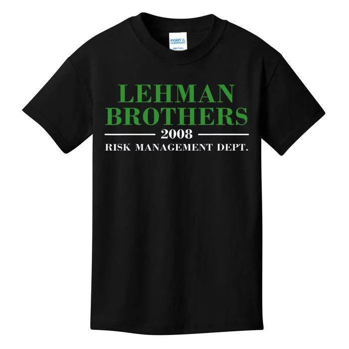 Lehman Brothers 2008 Risk Management Dept Kids T-Shirt