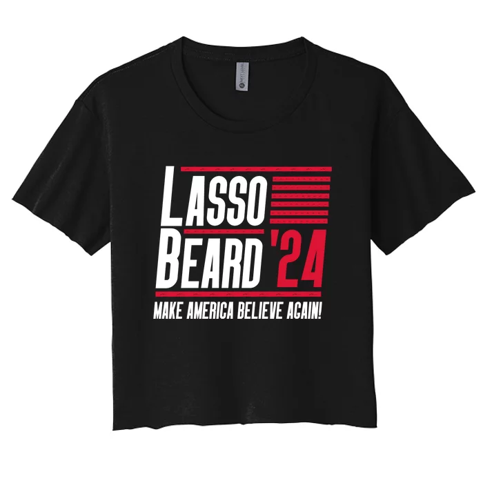 Lasso Beard 2024 Women's Crop Top Tee