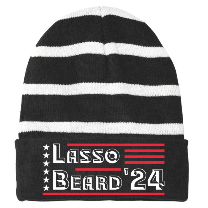 Lasso Beard 2024 Striped Beanie with Solid Band