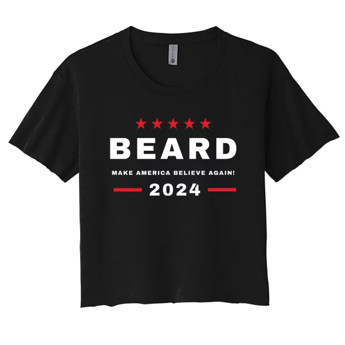 Lasso Beard 2024 Women's Crop Top Tee