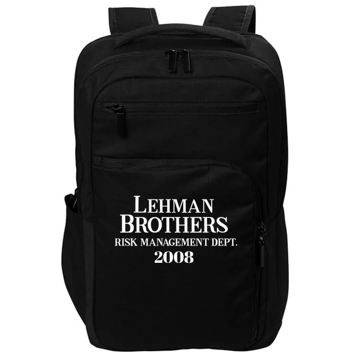 Lehman Brothers 2008 Risk Management Dept Impact Tech Backpack