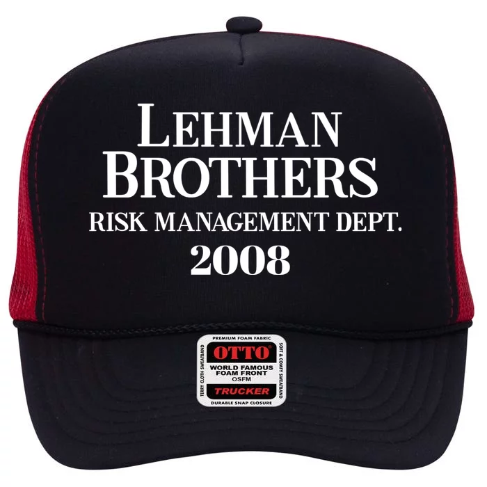 Lehman Brothers 2008 Risk Management Dept High Crown Mesh Trucker Hat