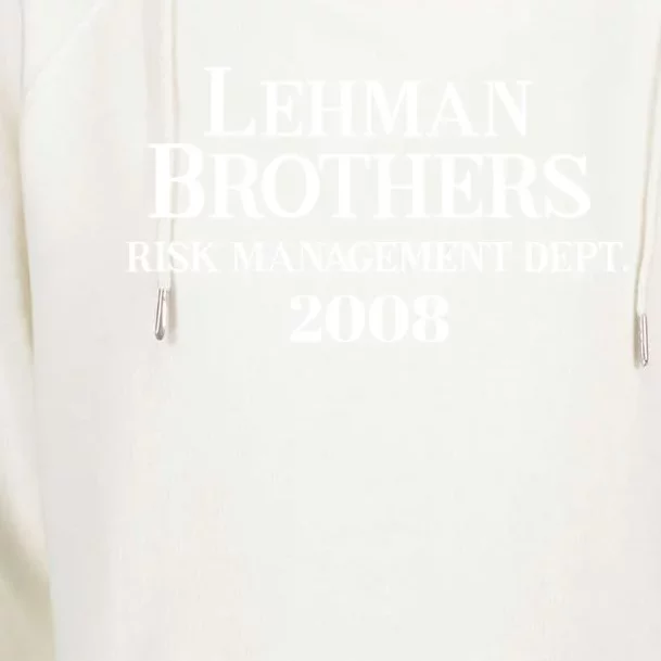 Lehman Brothers 2008 Risk Management Dept Womens Funnel Neck Pullover Hood