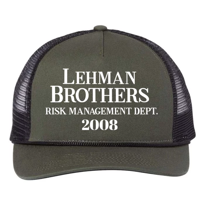 Lehman Brothers 2008 Risk Management Dept Retro Rope Trucker Hat Cap