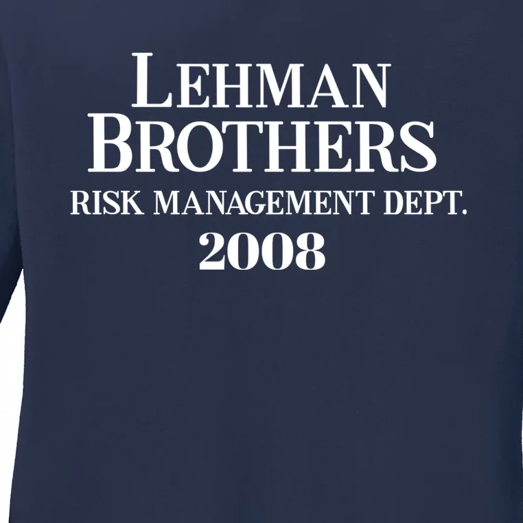 Lehman Brothers 2008 Risk Management Dept Ladies Long Sleeve Shirt