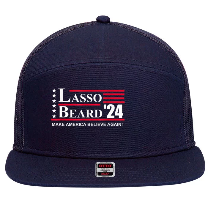 Lasso Beard 2024 7 Panel Mesh Trucker Snapback Hat