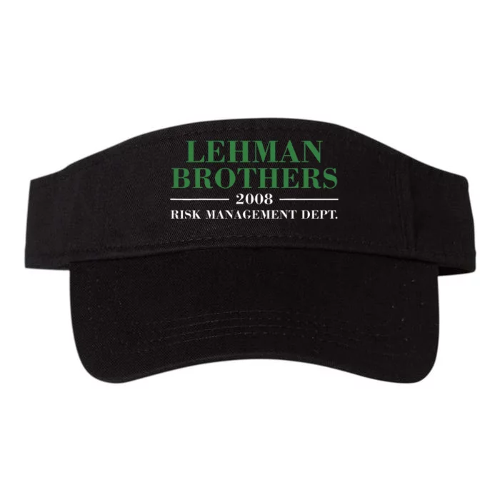 Lehman Brothers 2008 Risk Management Dept Valucap Bio-Washed Visor