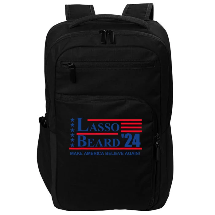 Lasso Beard 2024 Election Funny Impact Tech Backpack