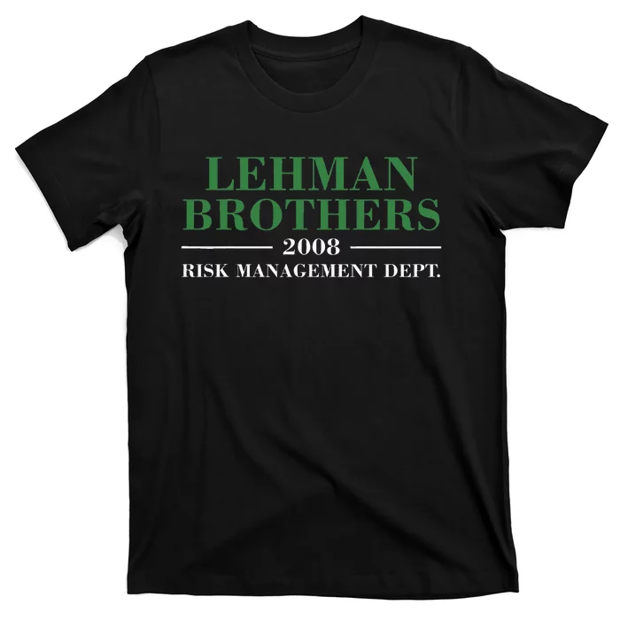 Lehman Brothers 2008 Risk Management Dept T-Shirt