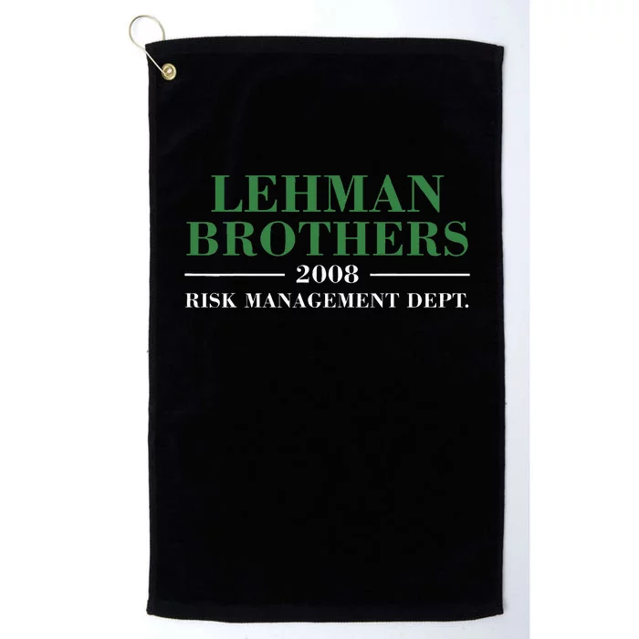 Lehman Brothers 2008 Risk Management Dept Platinum Collection Golf Towel