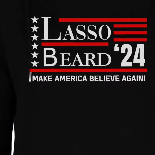 Lasso Beard 24 Womens Funnel Neck Pullover Hood