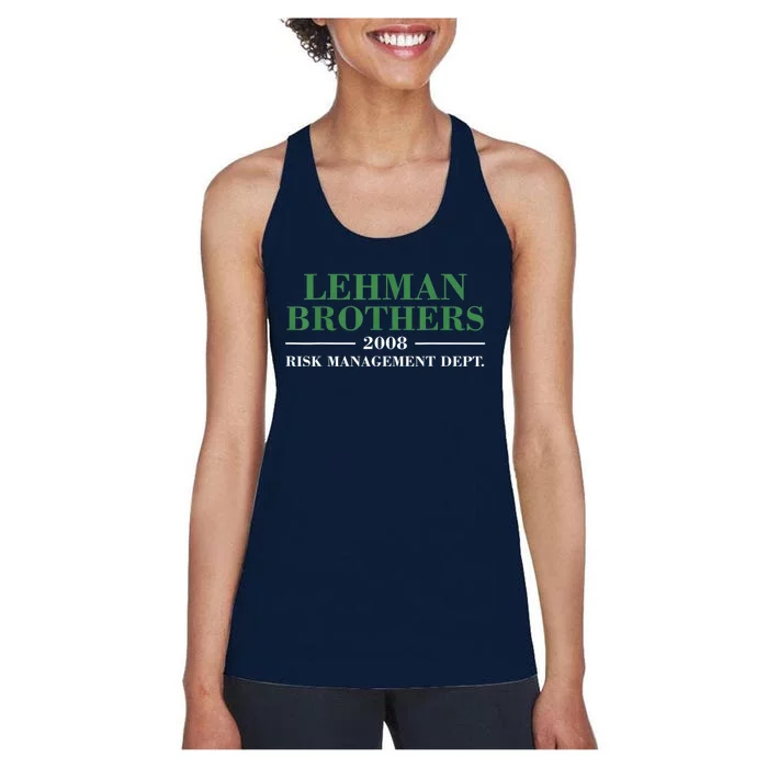 Lehman Brothers 2008 Risk Management Dept Women's Racerback Tank