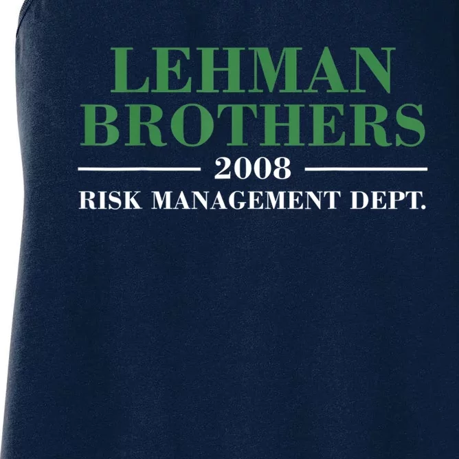 Lehman Brothers 2008 Risk Management Dept Women's Racerback Tank