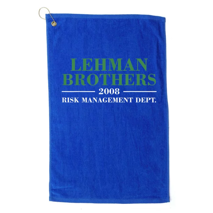 Lehman Brothers 2008 Risk Management Dept Platinum Collection Golf Towel