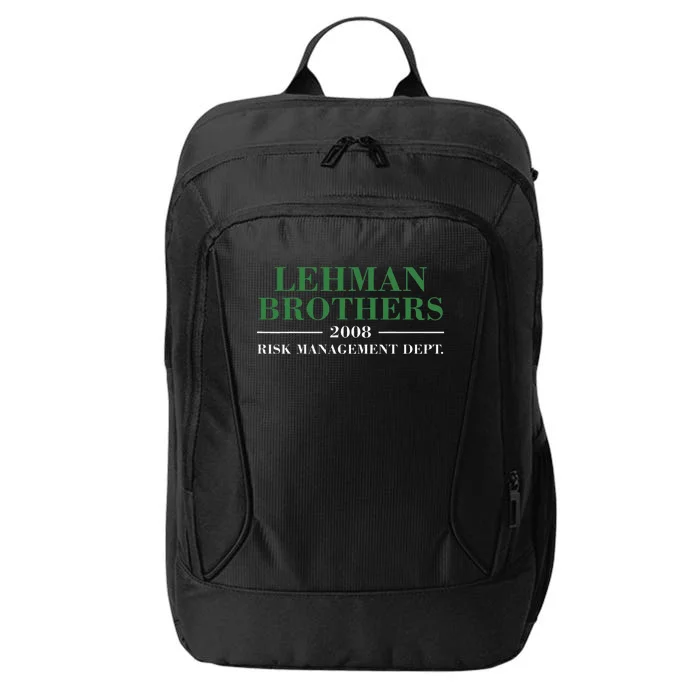 Lehman Brothers 2008 Risk Management Dept City Backpack