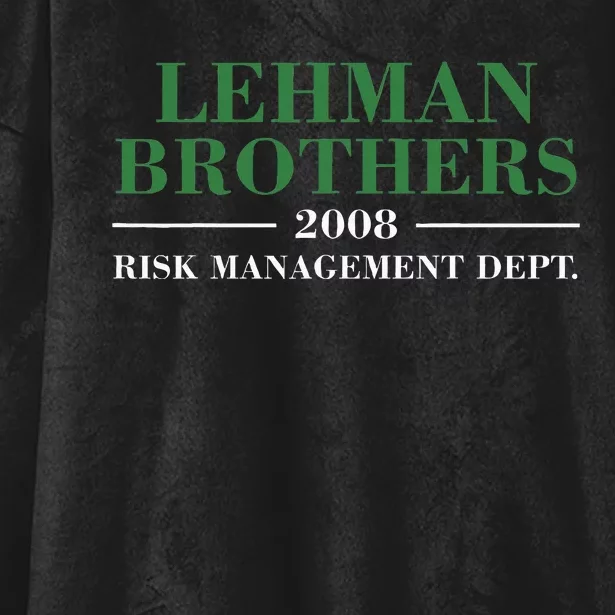 Lehman Brothers 2008 Risk Management Dept Hooded Wearable Blanket